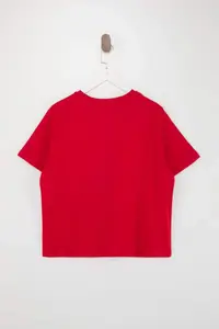 Trendyol Curve Red Regular Fit Crop Plus Size T-Shirt - Image 3