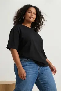 Trendyol Curve Black 3 Sets Paket Plus Size T-Shirt - Image 10