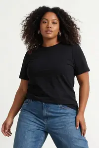 Trendyol Curve Black 3 Sets Paket Plus Size T-Shirt - Image 3