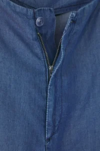 Trendyol Curve Dark Blue High Waist Wide Leg Summer Tencel Plus Size Wide Leg jeans - Image 7