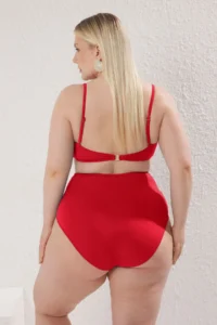 Trendyol Curve Rejection High Waist Accessory Detailed Plus Size Bikini Bottom - Image 5