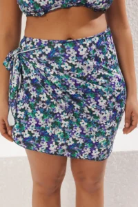 Trendyol Curve Multicolored Floral Patterned Pareo 2 Sets Set Plus Size Bikini Bottom - Image 3