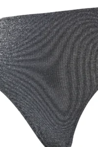 Trendyol Curve Black High Waist Glitter Sparkling Plus Size Bikini Bottom - Image 6