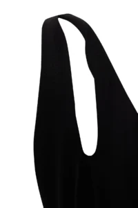 Trendyol Curve Black Deep V-neck Cut Out Detailed Plus Size Bikini Top - Image 7