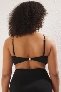 Trendyol Curve Black Strapless Premium with accessories Mix&Match Bikini Top - Image 4