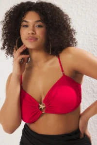 Trendyol Curve Rejection Strapless Premium with accessories Mix&Match Bikini Top - Image 2