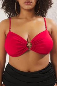 Trendyol Curve Rejection Strapless Premium with accessories Mix&Match Bikini Top - Image 4