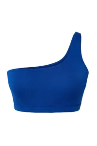 Trendyol Curve Saks Blue One Shoulder Plus Size Bikini Top - Image 5