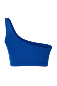 Trendyol Curve Saks Blue One Shoulder Plus Size Bikini Top - Image 7