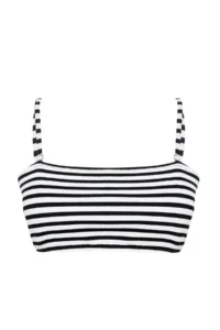 Trendyol Curve Multicolored Striped Rope Sleeveless Staplez Plus Size Bikini Top - Image 5