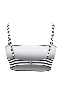 Trendyol Curve Multicolored Striped Rope Sleeveless Staplez Plus Size Bikini Top - Image 7
