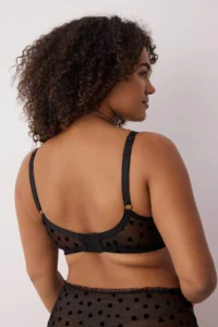 Trendyol Curve Black Flok Printed Kalpli Sabit Covered Adjustable Sleeveless T-Shirt Bra Bra - Image 3