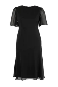 Trendyol Curve Black Siphon Weaving Plus Size Dress - Image 4