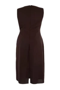 Trendyol Curve Brown Finike Weaving Plus Size Dress - Image 6