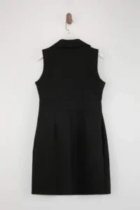 Trendyol Curve Black Jacket Yaka buttoned Mini Weaving Plus Size Dress - Image 6