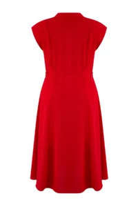 Trendyol Curve Rejection Aerobin Midi Summer Weaving Plus Size Dress - Image 6