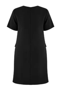 Trendyol Curve Limited Edition Black padded A-Kesim Mini Weaving Plus Size Dress - Image 6