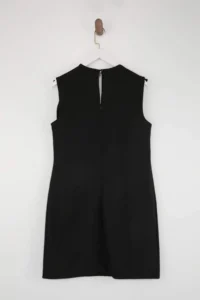 Trendyol Curve Black Front with bow Flexible Mini Weaving Plus Size Dress - Image 6