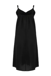 Trendyol Curve beachwear Black Maxi Size Voile Weaving Plus Size Beach Dress - Image 3