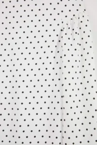 Trendyol Curve White Puantiye Patterned Balloon Skirt Knitting Plus Size Dress - Image 2