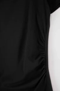 Trendyol Curve Black Square Neck Basic Knitting Plus Size Dress - Image 2