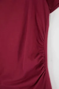 Trendyol Curve Burgundy Square Neck Basic Knitting Plus Size Dress - Image 2