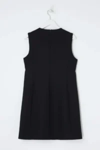 Trendyol Curve Black buttoned Mini Weaving Plus Size Dress - Image 3