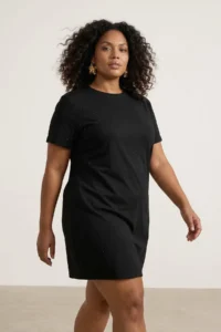 Trendyol Curve Black Stone Mini Knitting Plus Size Dress