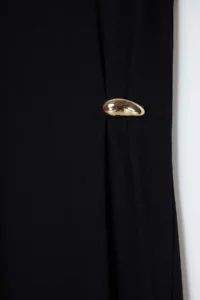 Trendyol Curve Camisole Knitting Plus Size Dress with Black Metal Accessories - Image 3