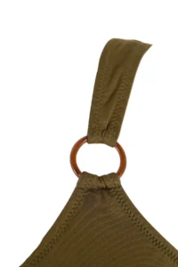 Trendyol Curve Khaki U-Neck with accessories Plus Size Swimsuit - Image 5