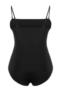 Trendyol Curve Black Gold with accessories Strapless Thin Sleeveless Swimsuit - Image 3