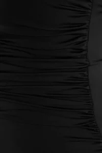 Trendyol Curve Black Gold with accessories Shirred Plus Size Swimsuit - Image 2