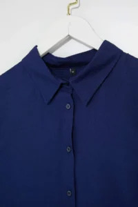 Trendyol Curve Navy Blue Plus Size Shirt - Image 4