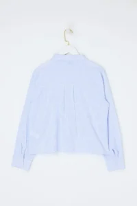 Trendyol Curve Multicolored Striped Rejection Heart Embroidered Plus Size Weaving Shirt - Image 3