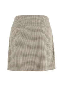 Trendyol Curve Multicolored Plaid/Checkered Mini pleated Weaving Plus Size Skirt - Image 3