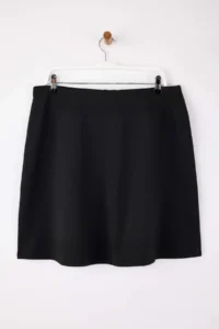 Trendyol Curve Black Accessory Detailed Life Kesim Plus Size Skirt - Image 7
