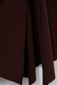 Trendyol Curve Brown Waist Detailed Slit Flexible Knitting Maxi Plus Size Skirt - Image 5