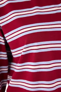 Trendyol Curve Burgundy Striped Oversized Plus Size T-Shirt - Image 6