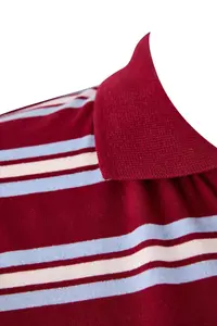 Trendyol Curve Burgundy Striped Oversized Plus Size T-Shirt - Image 7