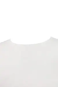 Trendyol Curve White Flexible Fitted Basic Crew Neck Short Size Plus Size T-Shirt - Image 5