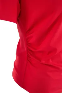 Trendyol Curve Limited Edition Red Drapeli Flexible Knitting Plus Size T-Shirt - Image 5