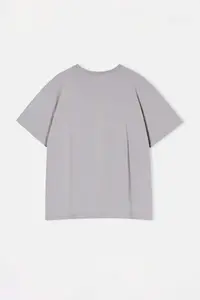 Trendyol Curve Gray Heart Printed Oversized Fit Plus Size T-Shirt - Image 6