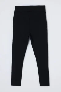 Trendyol Curve Black Soft Brushed Material Piping Detailed Flexible Knitting Plus Size Leggings - Image 5