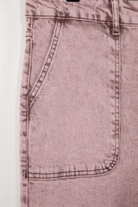 Trendyol Curve Pink High Waist comfort /Flexible Wideleg/Wide Leg plus size jeans - Image 5