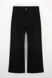 Trendyol Curve Black High Waist Wide Leg/Wide Leg comfort/Middle Flexible plus size jeans