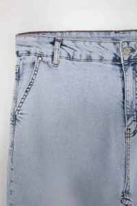 Trendyol Curve Limited Edition Blue High Waist Wide Leg comfort/Middle Flexible plus size jeans - Image 5