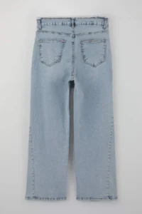 Trendyol Curve Light Blue High Waist Wide Leg comfort/Middle Flexible Wide Leg plus size jeans - Image 7
