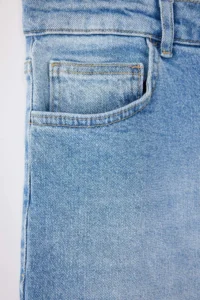Trendyol Curve Mavi High Waist comfort/Flexible Baggy Fit denim plus size jeans - Image 7