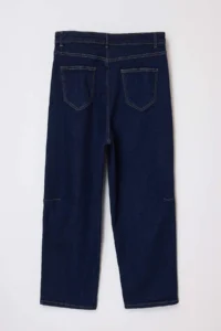 Trendyol Curve Dark Blue High Waist comfort/Flexible Baggy Fit denim plus size jeans - Image 6