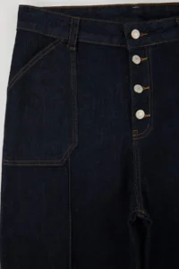 Trendyol Curve Dark Blue High Waist Duble Hem comfort/Flexible Straight Fit plus size jeans - Image 6